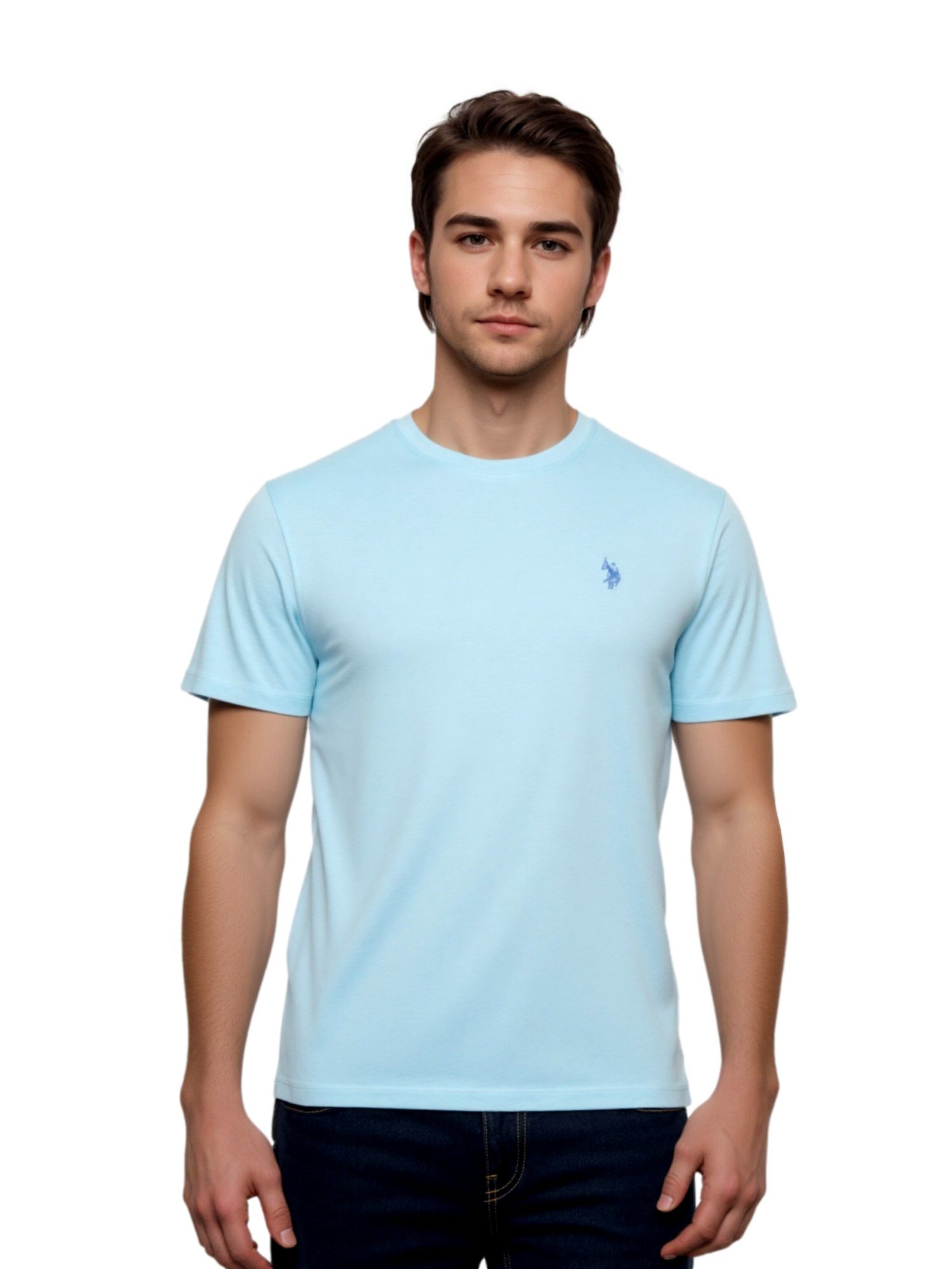T-Shirt U.S. POLO ASSN. en bleu : devant