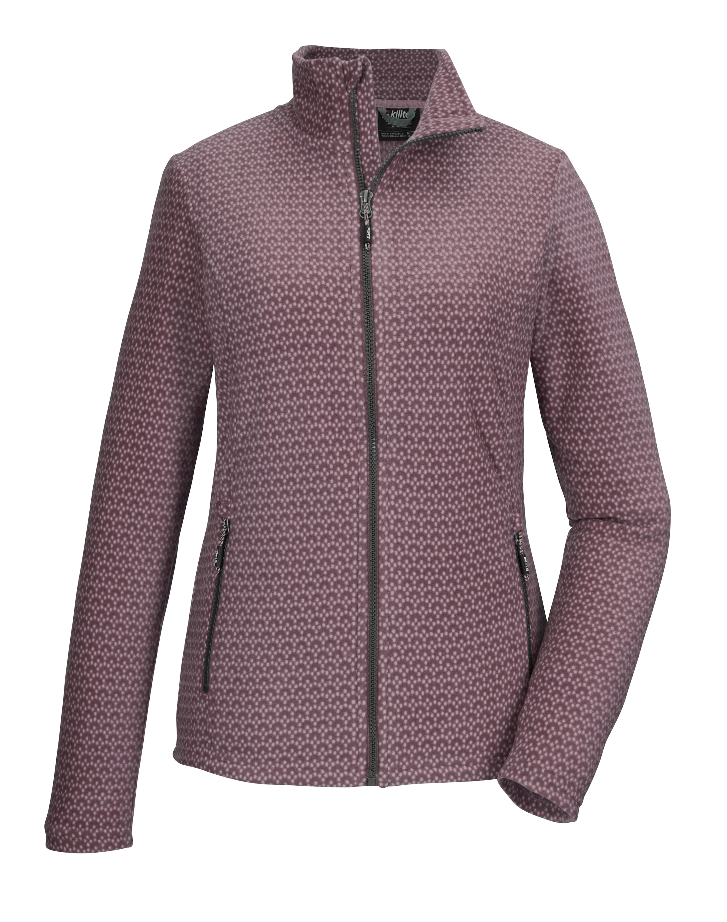KILLTEC Funktionsfleecejacke in Lila: Vorderseite