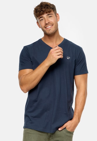 INDICODE JEANS Shirt 'Clever' in Blauw: voorkant