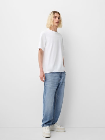 Regular Jeans de la Bershka pe albastru