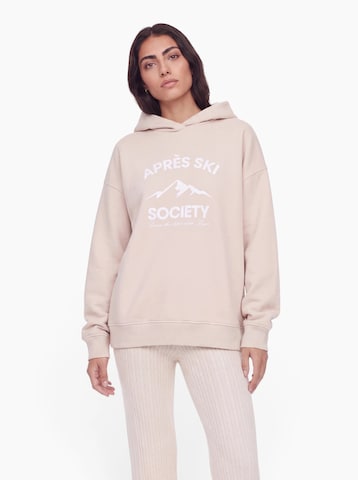 Sweat-shirt 'Silvia' LeGer by Lena Gercke en beige : devant