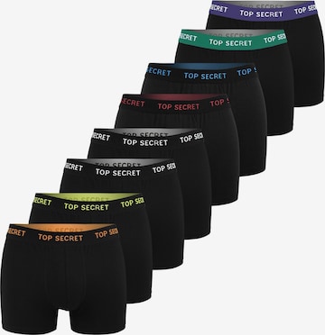 Top Secret Boxershorts in Schwarz: Vorderseite