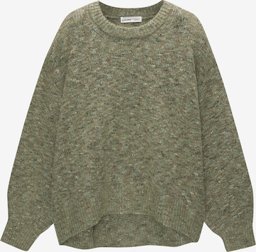 Pull&Bear Pulóver - zöld: elől