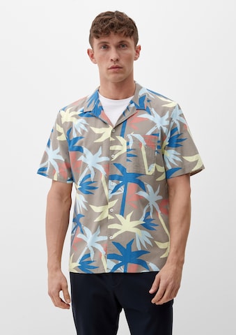 s.Oliver Comfort fit Overhemd in Grijs: voorkant