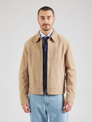Veste mi-saison 'H-Malbano5' BOSS en beige : devant