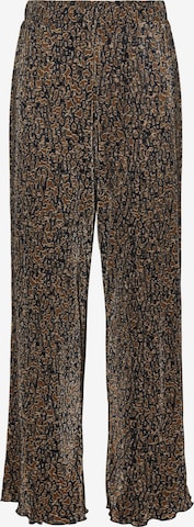PIECES Wide leg Pants 'JOHANNE' in Brown: front