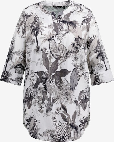 Ulla Popken Tunique en gris / anthracite / blanc, Vue avec produit