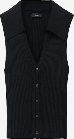 MANGO Knitted Vest 'GOLETA' in Black: front