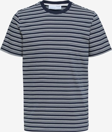 T-Shirt 'Andy' SELECTED HOMME en bleu : devant