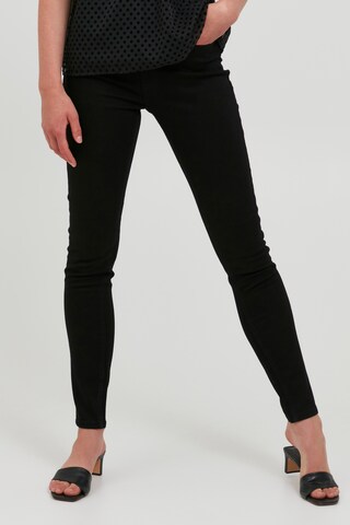 ICHI Skinny Jeans 'IHTWIGGY LULU' in Zwart: voorkant