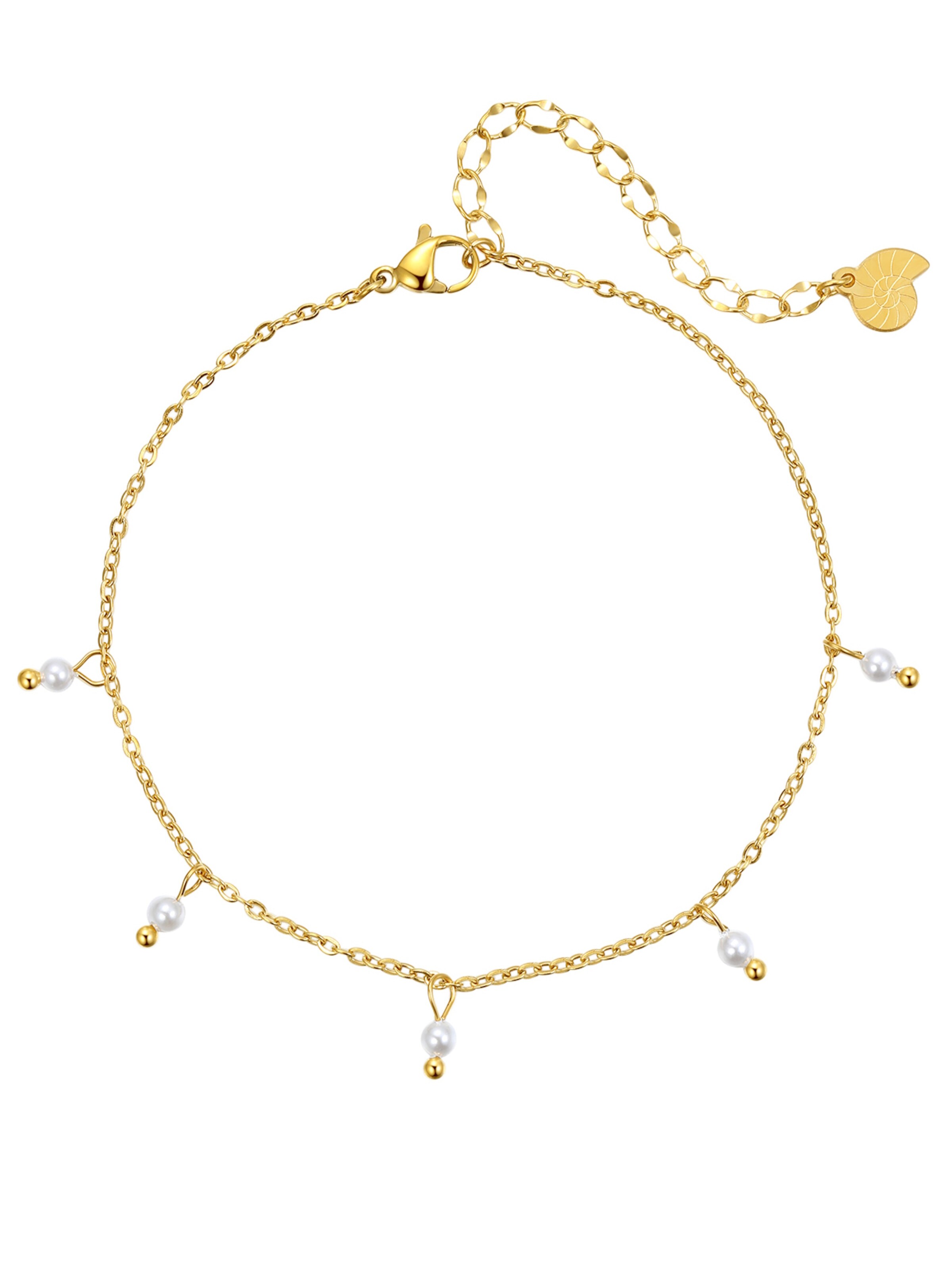 Gioiello per i piedi 'Cinque' di Hey Happiness in oro