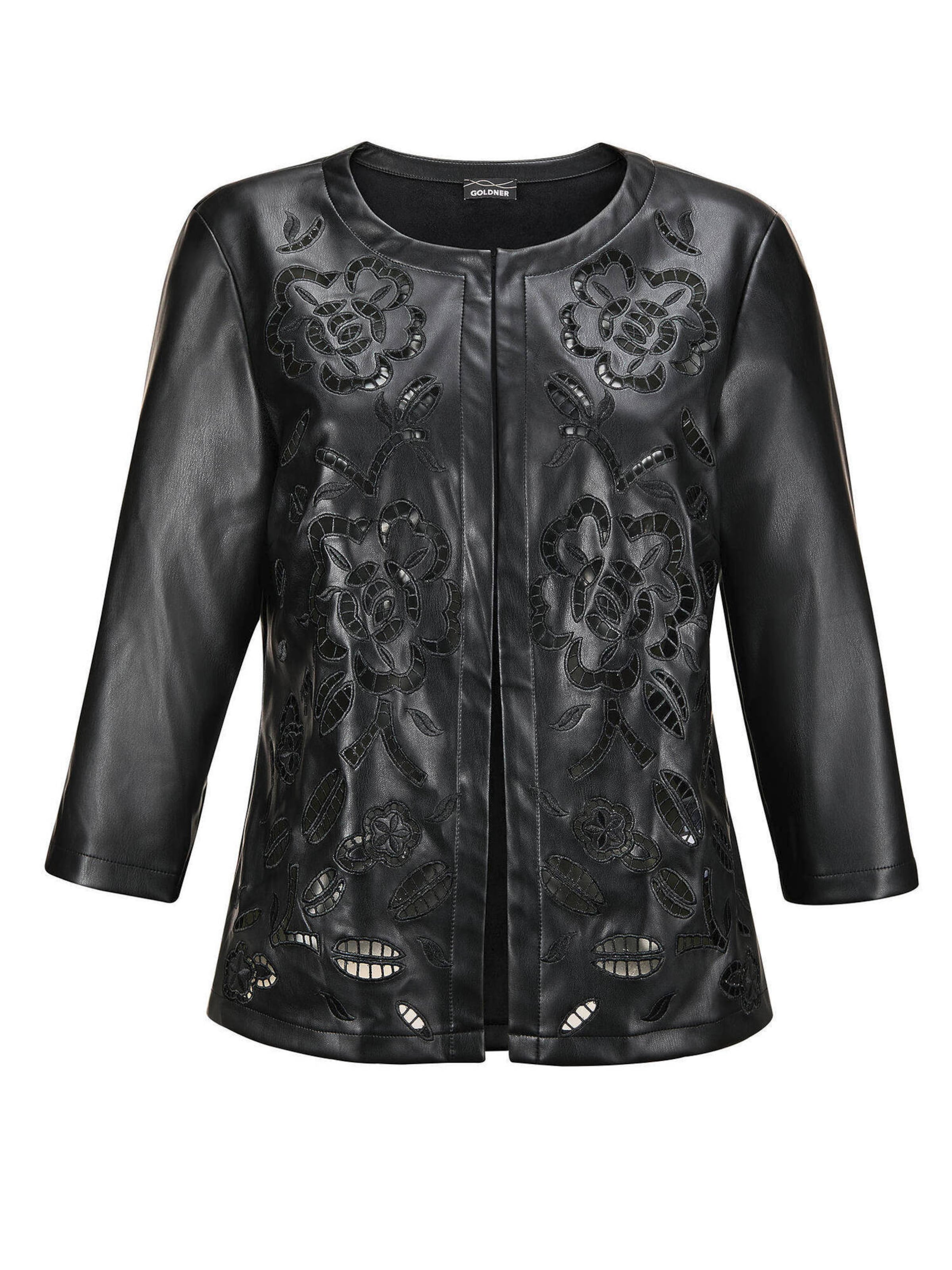 Goldner Between-season jacket in Black: front