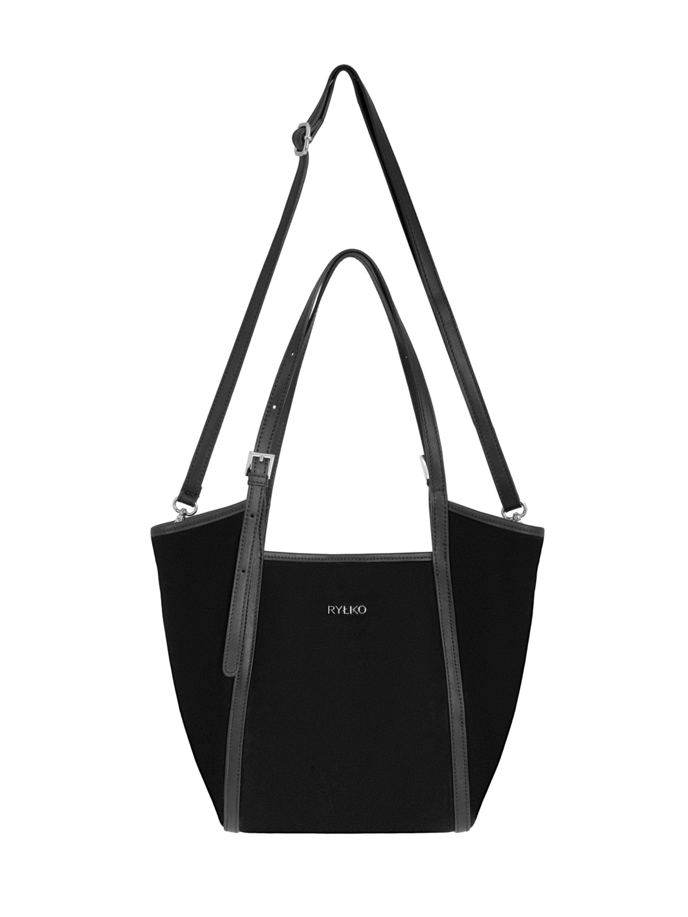 RYŁKO - Bolso de hombro en negro