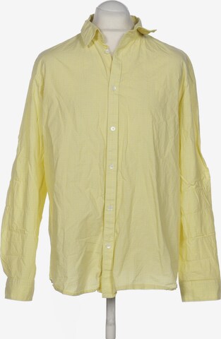 Calvin Klein Button Up Shirt in L in Yellow: front