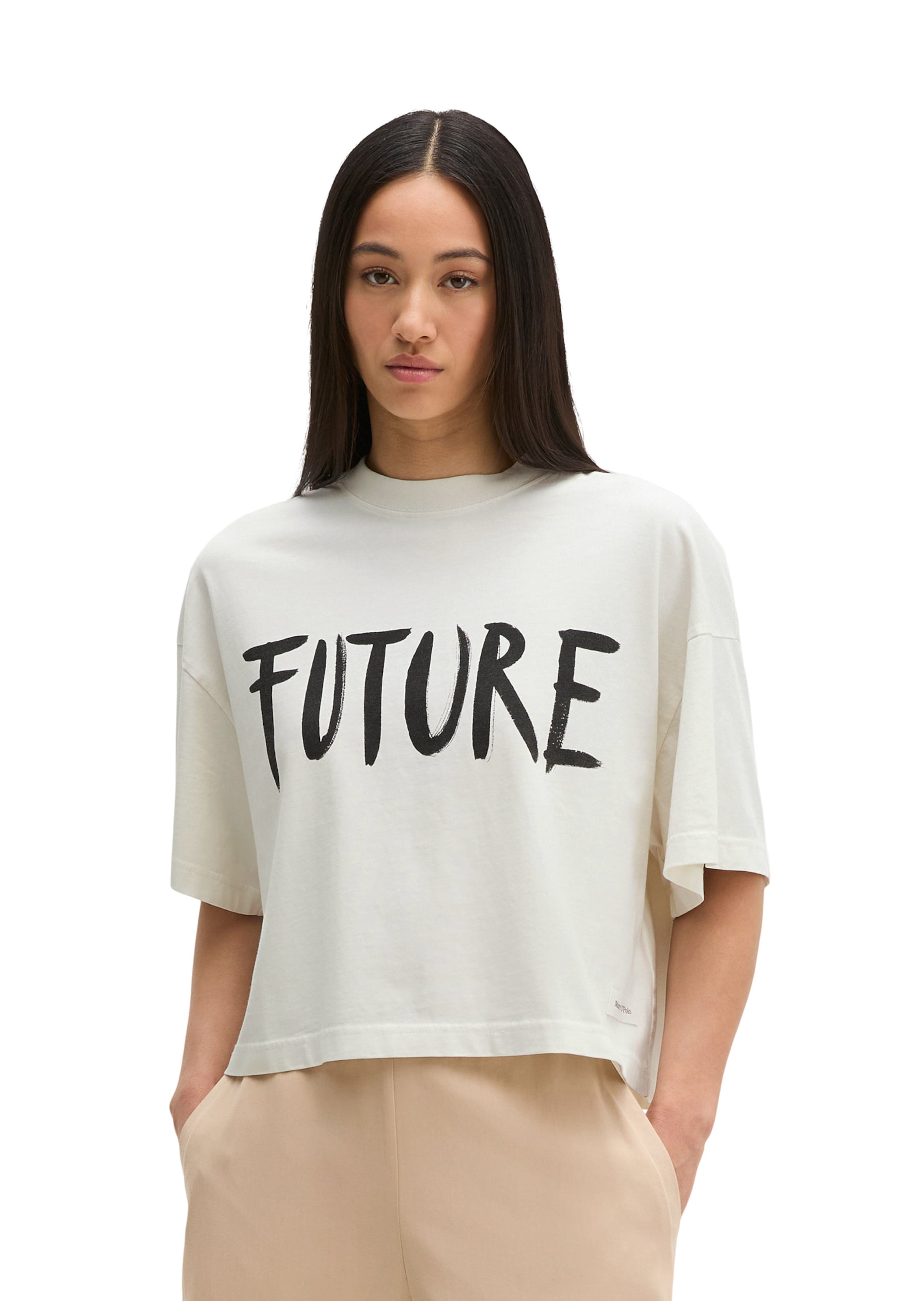 Marc O'Polo T-Shirt in Beige: Vorderseite