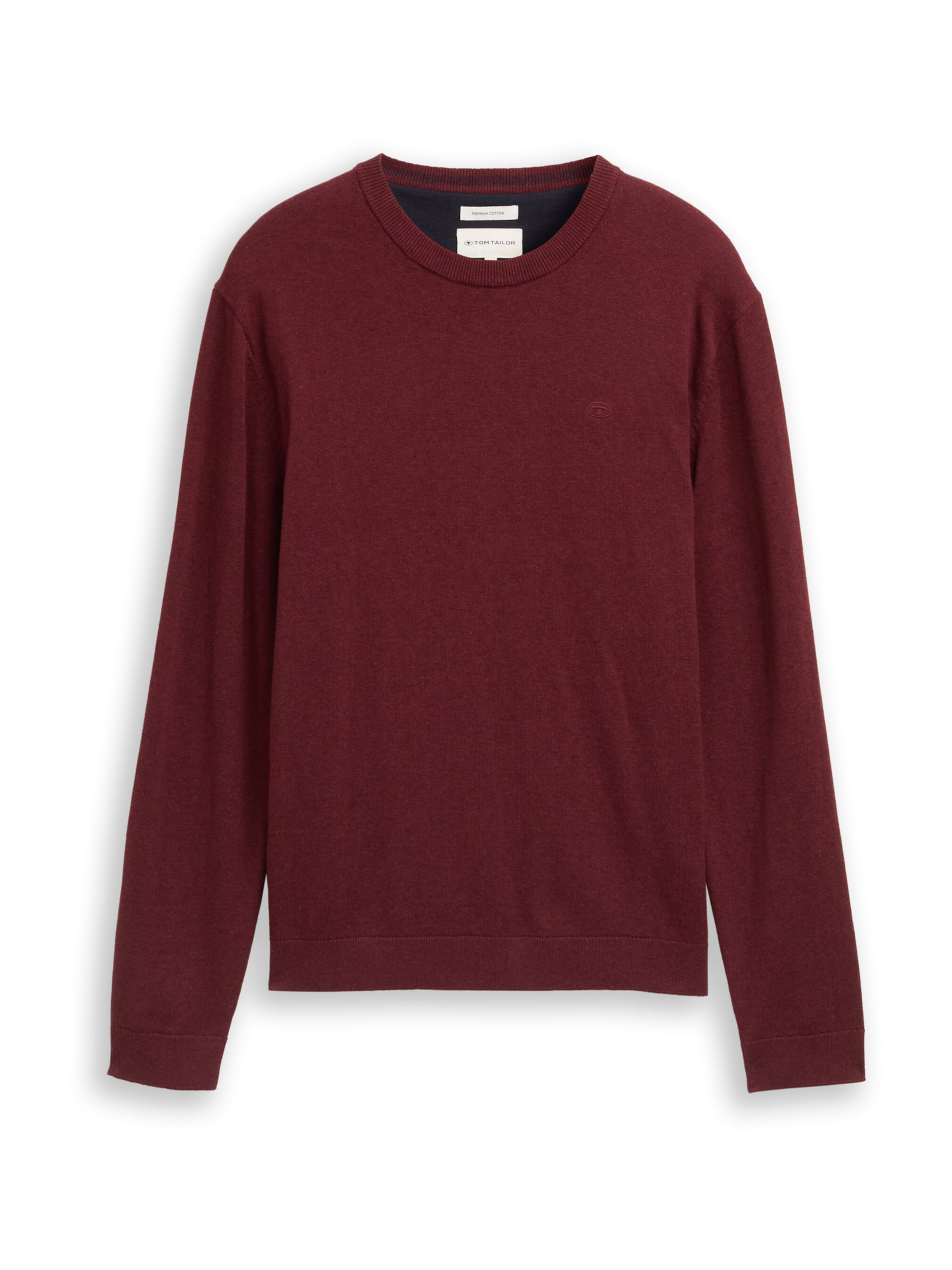 Pull-over TOM TAILOR en rouge : devant