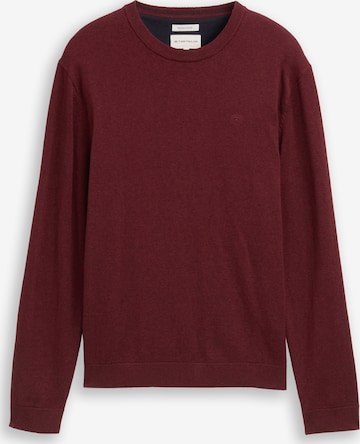 TOM TAILOR Sweter w kolorze czerwony: przód