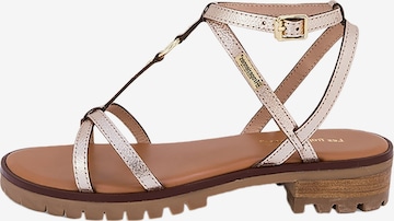 Sandalo 'Ledersandalen „Les Haura“' di Les Tropéziennes in oro: frontale