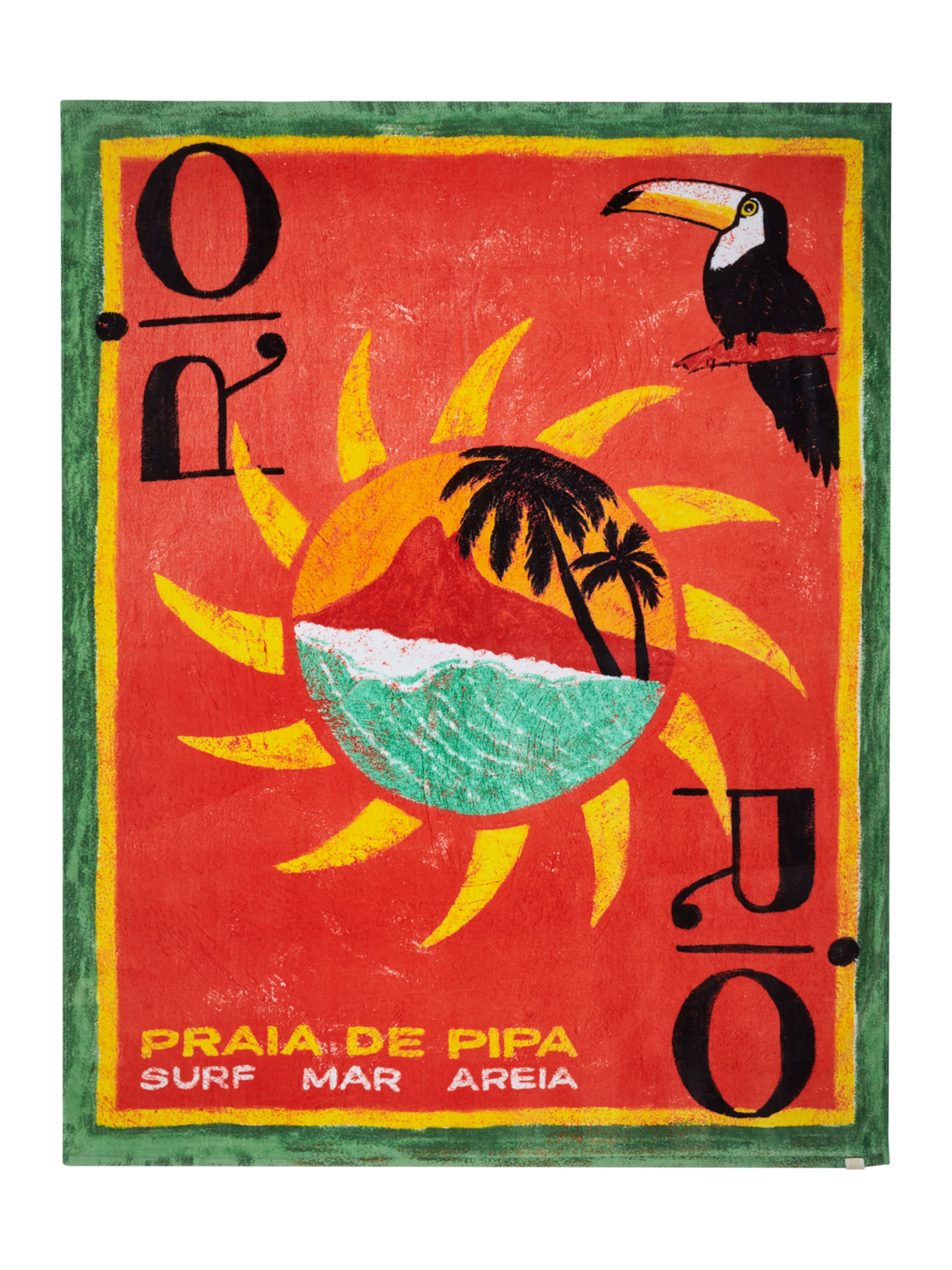 ROXY Beach towel 'Atlas' in Red: front