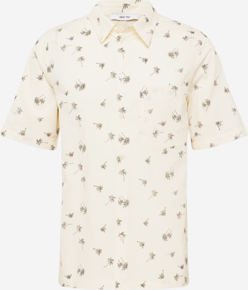 ABOUT YOU Regular fit Button Up Shirt 'Ediz' in Beige: front