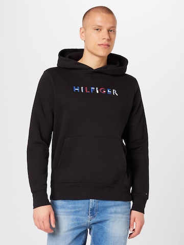 Sweat-shirt TOMMY HILFIGER en noir : devant