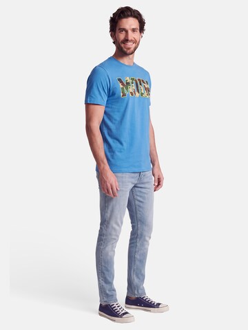salzhaut Shirt 'Diek - Moin' in Blue: side