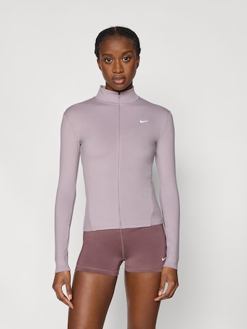 NIKE Athletic Jacket 'ONE' in Purple: front