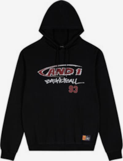 AND1 Sweatshirt in XS in bordeaux / schwarz / weiß, Produktansicht