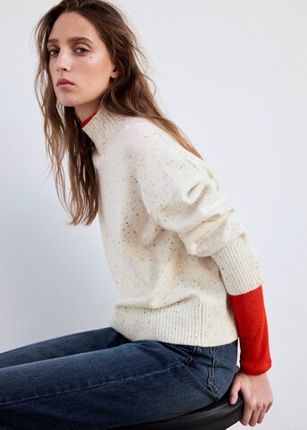 MANGO Sweater 'ANABELA' in Beige: side