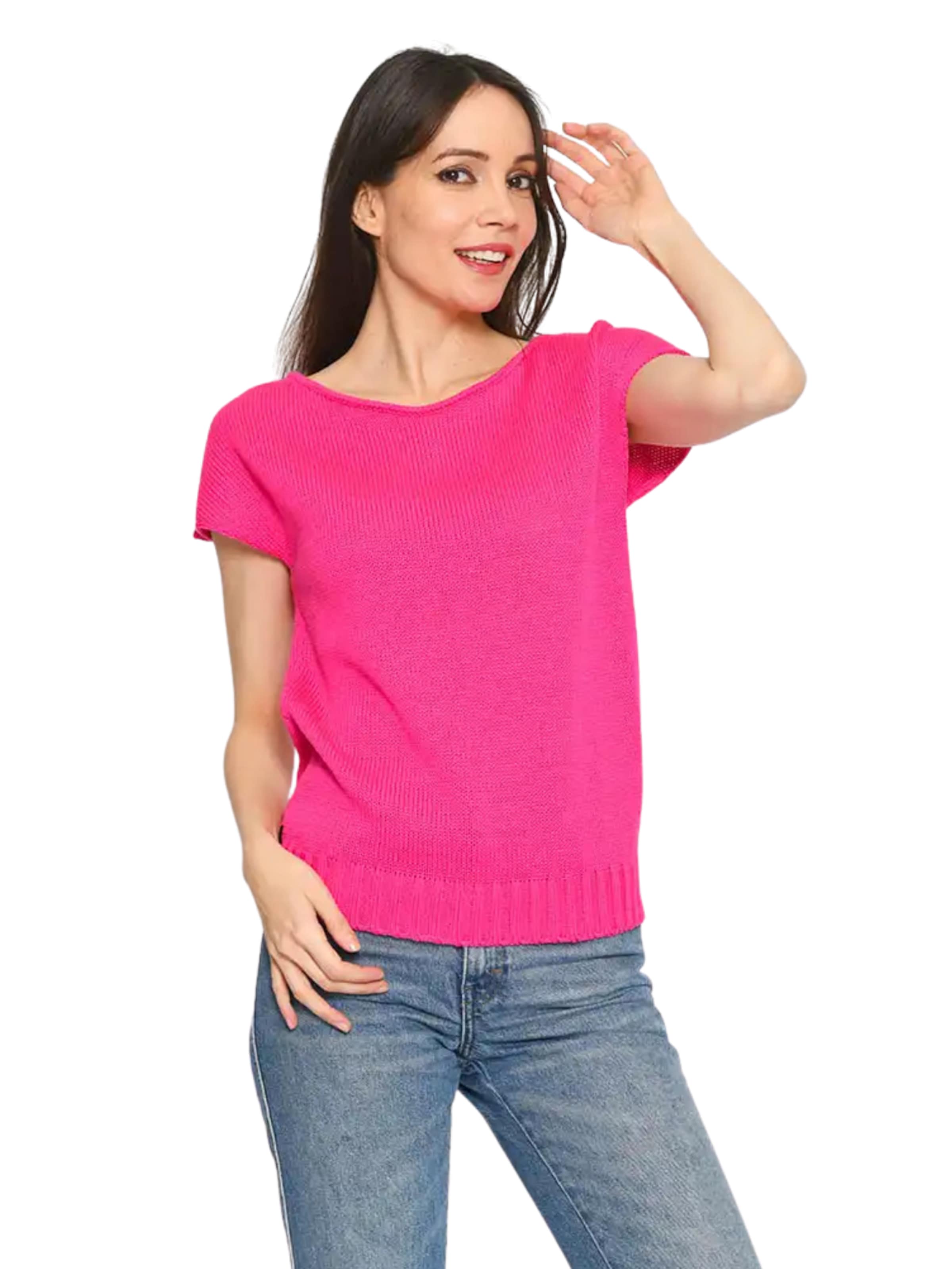 Süel knitwear - Top de punto 'Carlos' en rosa