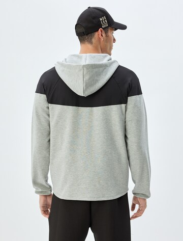 Koton Zip-Up Hoodie in Grey