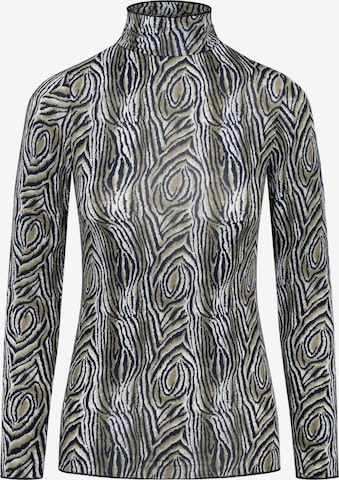 Maillot de corps 'Dolcevita Lungo Cashmere Modal Fantasia Animalier Beige' Ciocca en gris : devant