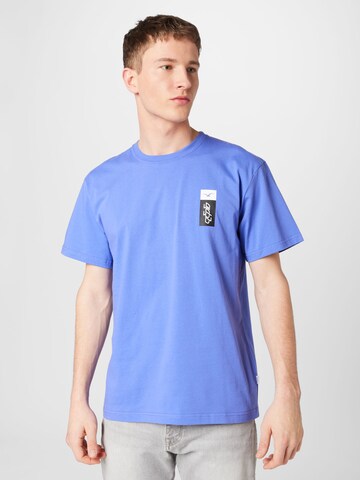 Cleptomanicx T-Shirt 'Mowe Techno' in Lila: Vorderseite