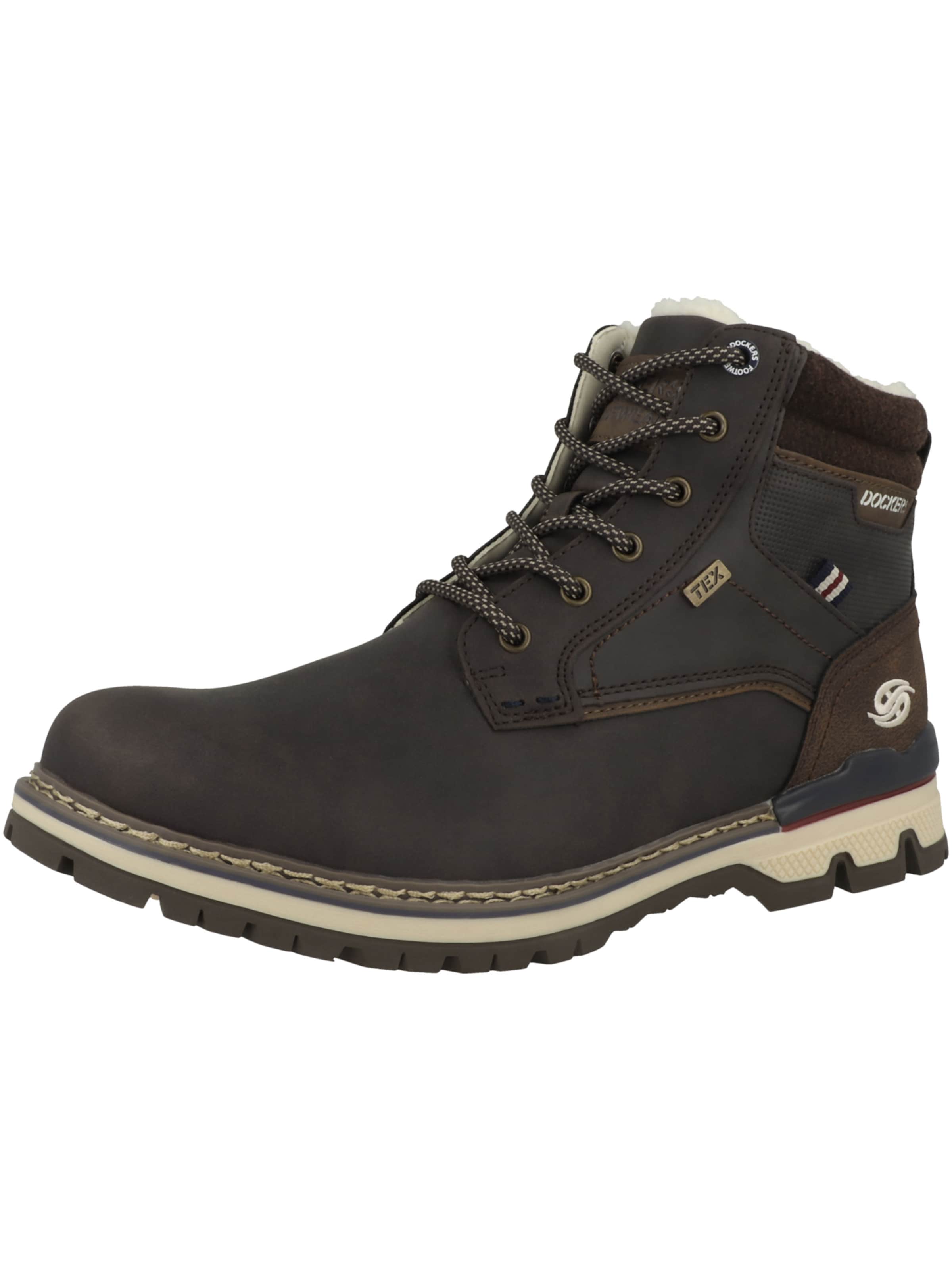 Dockers by Gerli - Botas con cordones en marrón: frente