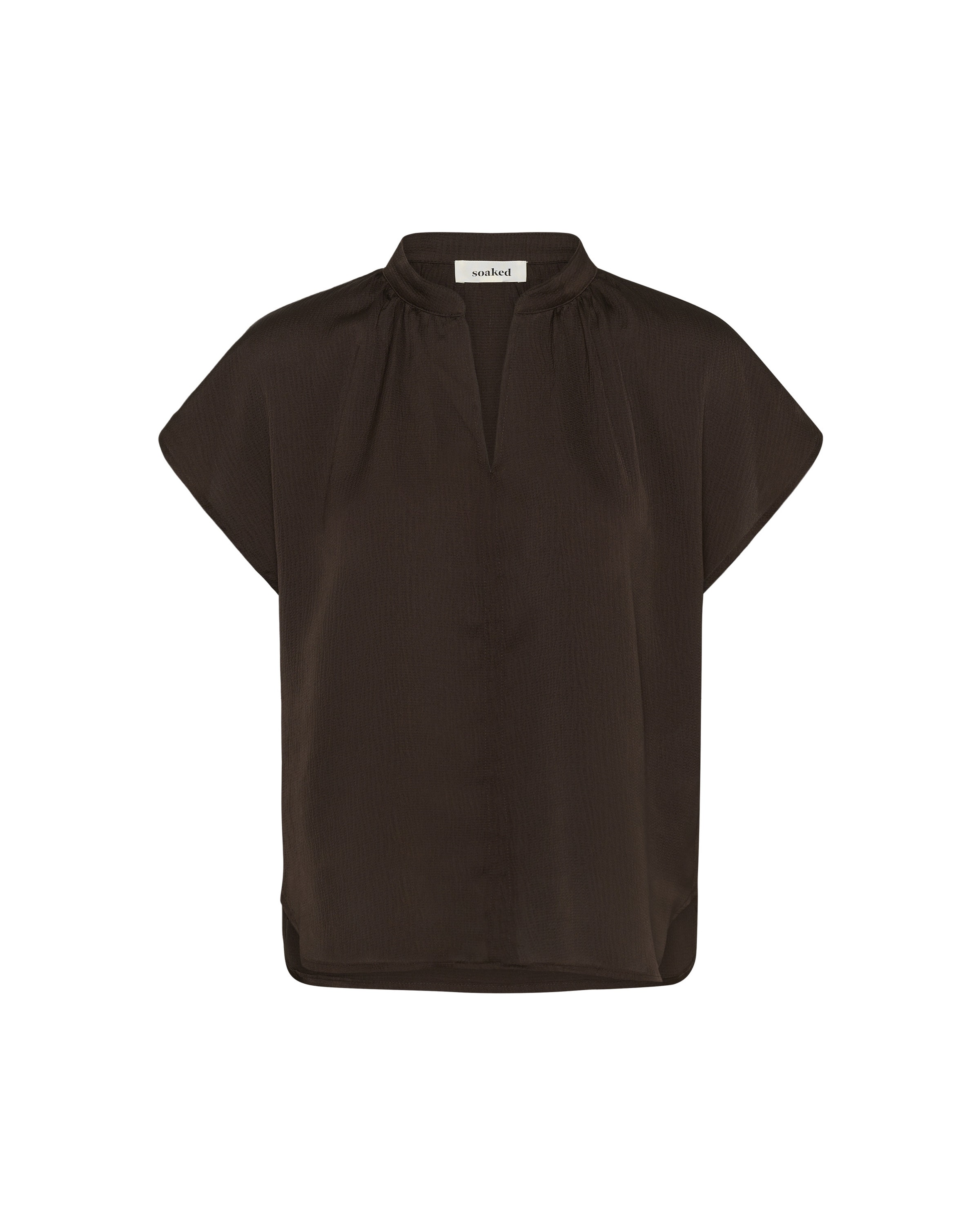 SOAKED IN LUXURY - Blusa em castanho: frente