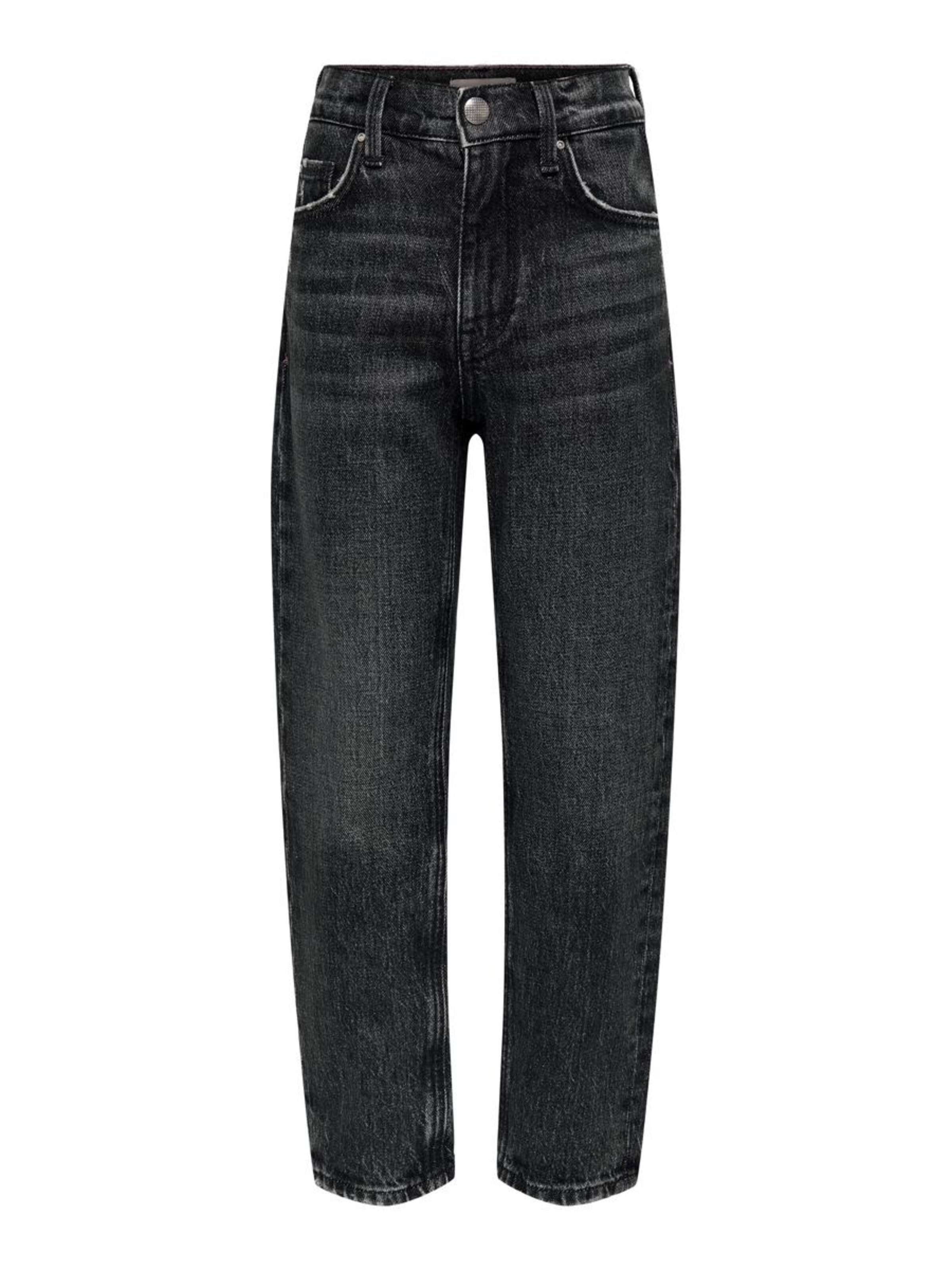 ONLY GIRLS Regular Jeans 'Calla' in Zwart: voorkant