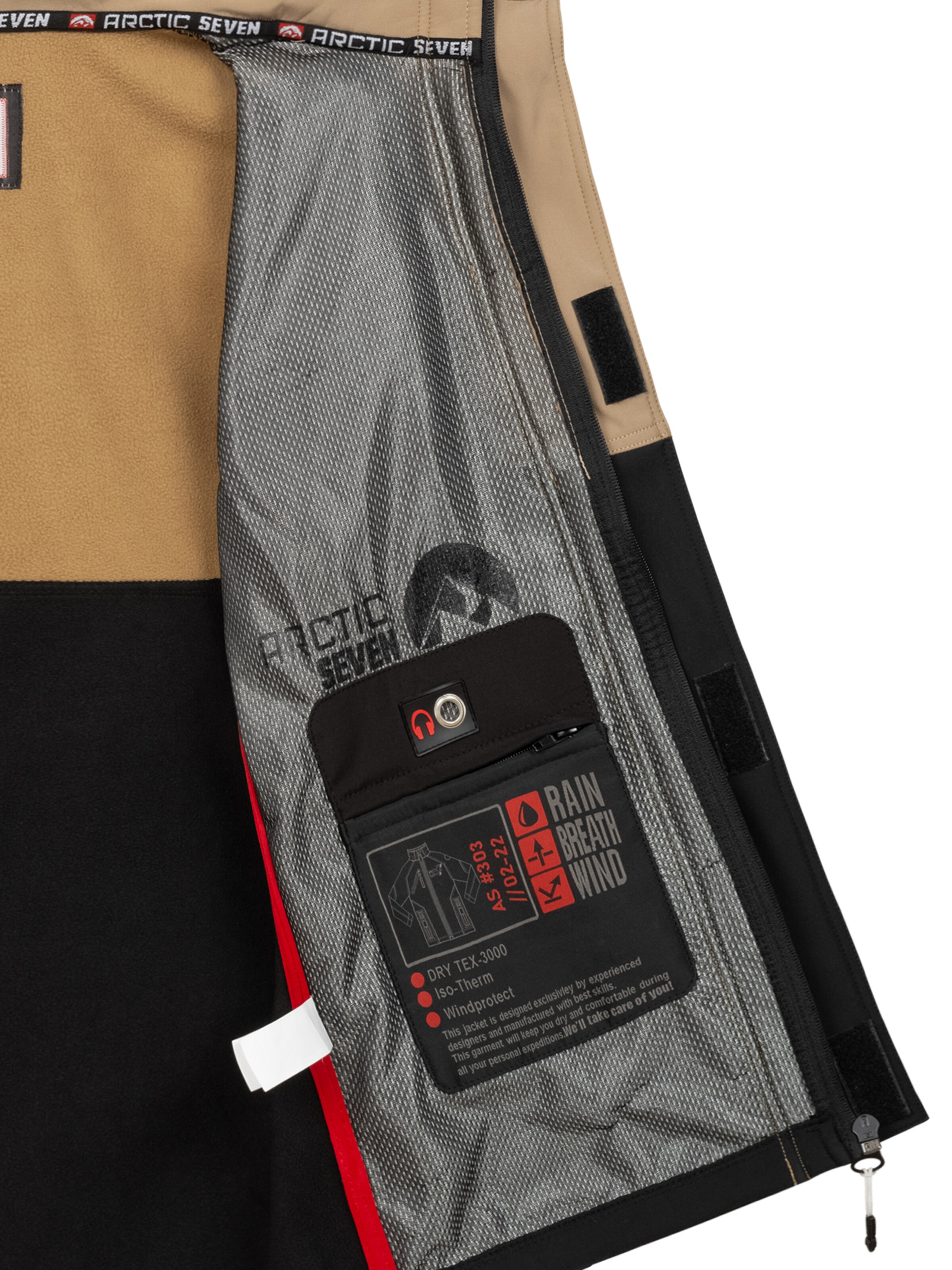 Arctic Seven Functionele jas in Beige