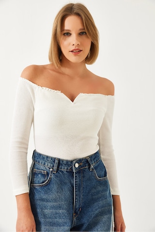 Bianco Lucci Shirt in Weiß