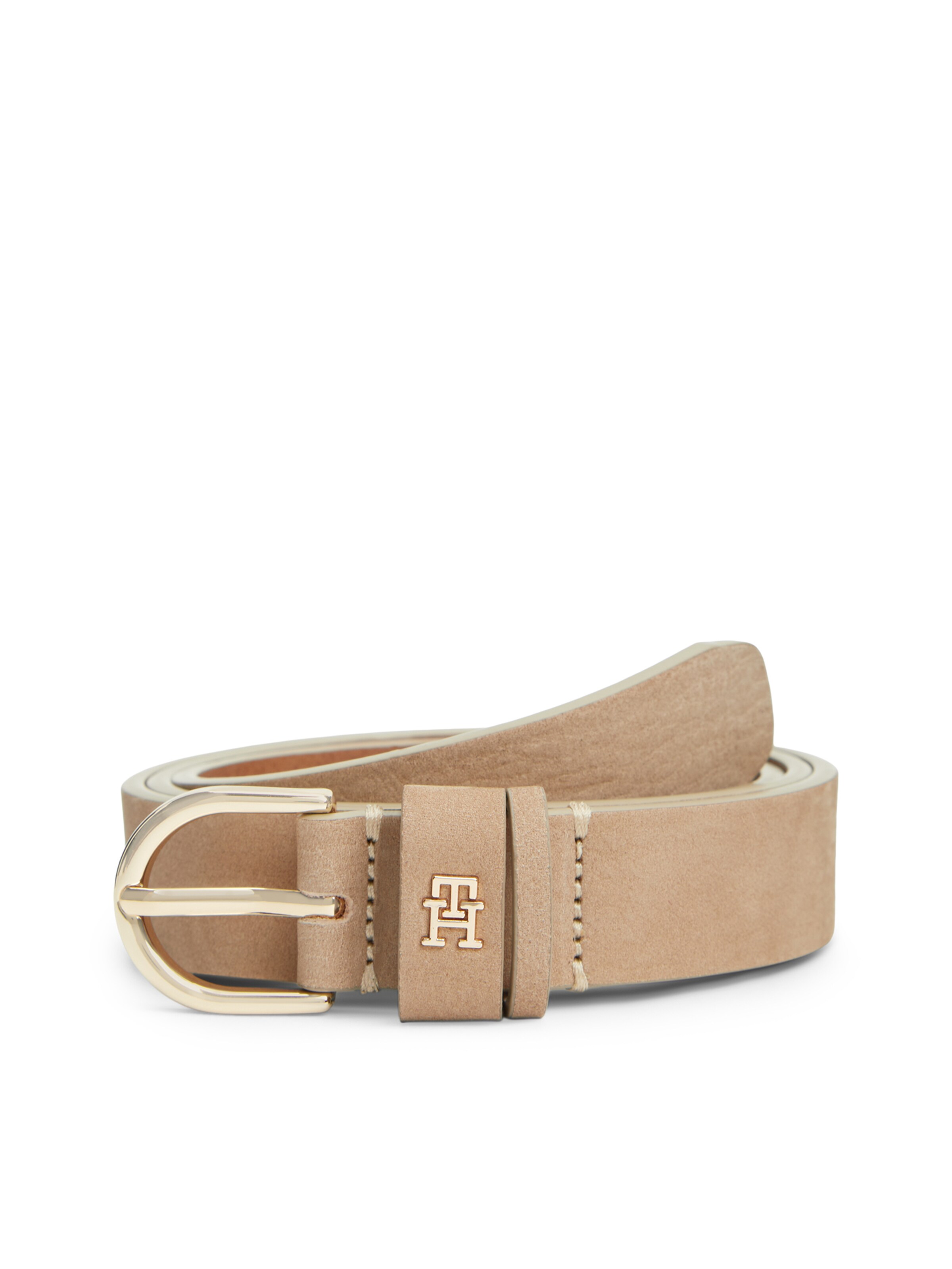 TOMMY HILFIGER Belt 'ESSENTIAL EFFORTLESS 2.5' in Beige: front
