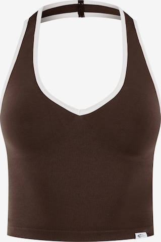 Haut de sport Smilodox en marron : devant