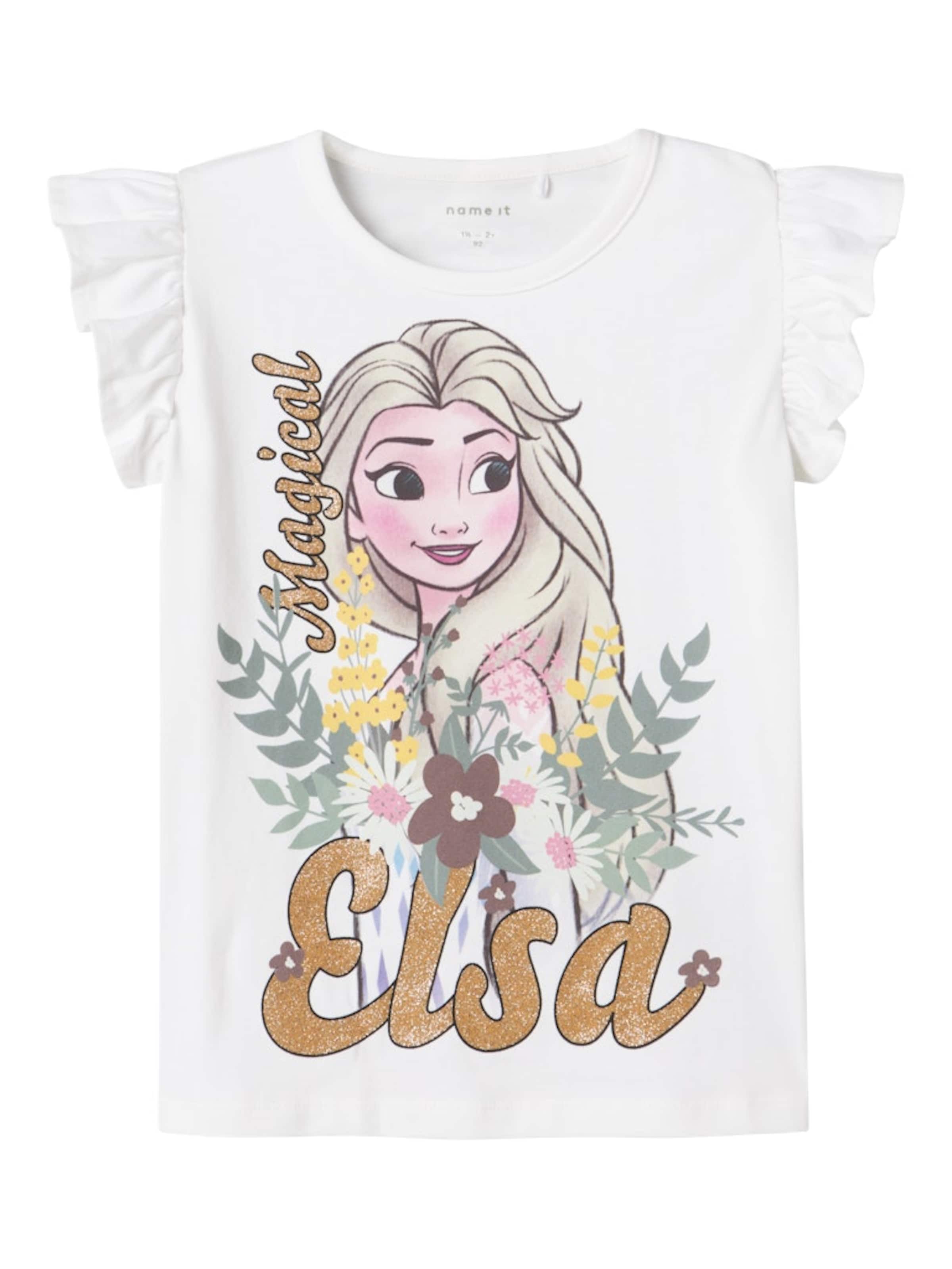 NAME IT Shirt 'NMFABLA FROZEN' in White: front