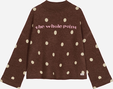 OH APRIL Trui 'Liora' in Bruin: voorkant