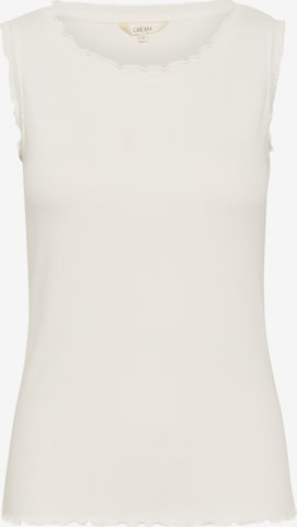 Cream Top 'Ribba' in White: front