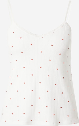 Chemise de nuit Hunkemöller en blanc : devant