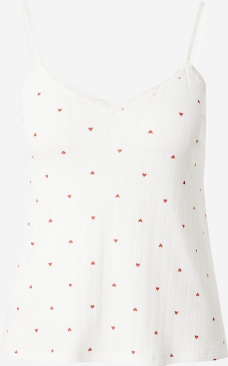 Hunkemöller Pajama shirt in Cherry red / White, Item view