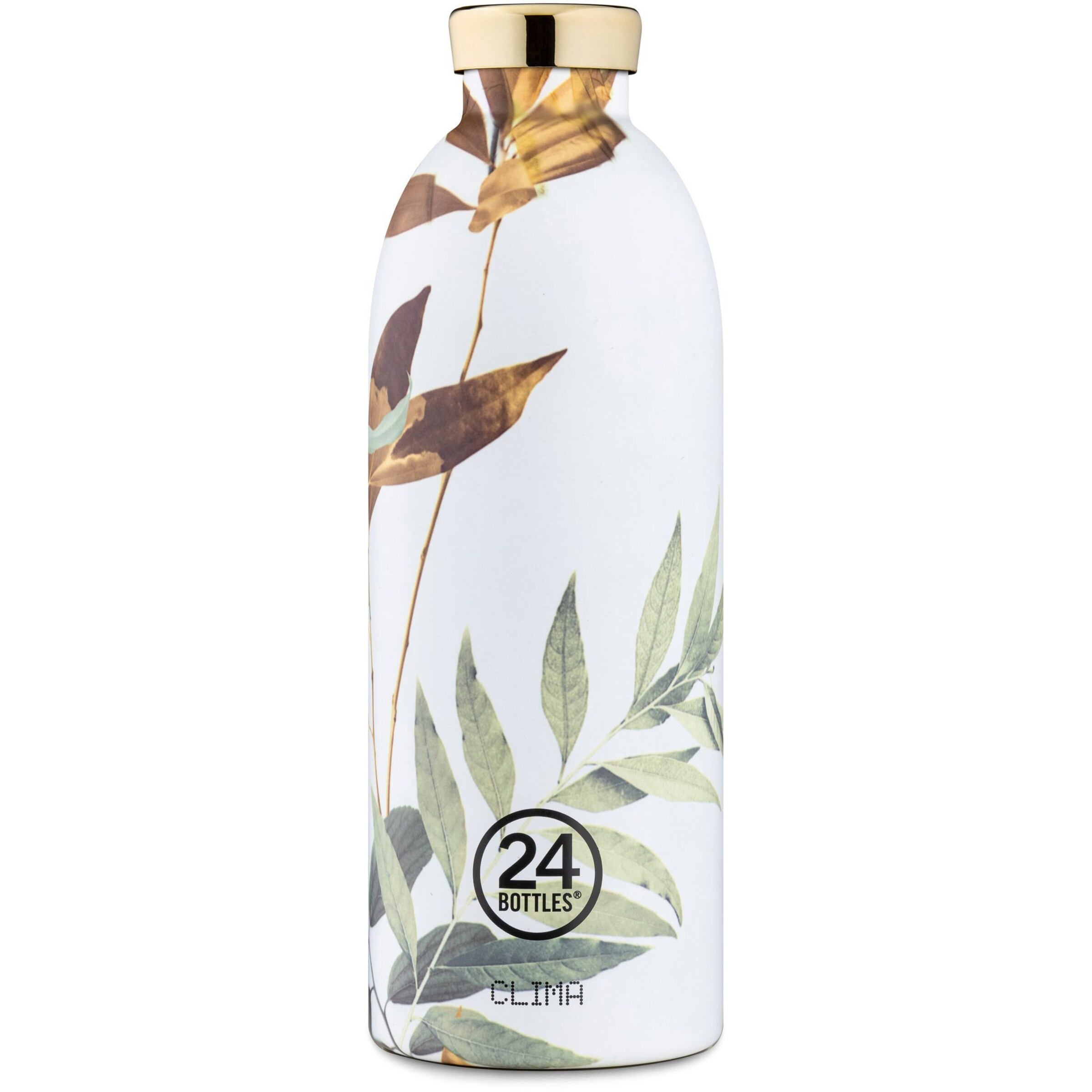 24Bottles Drinking Bottle in White: front