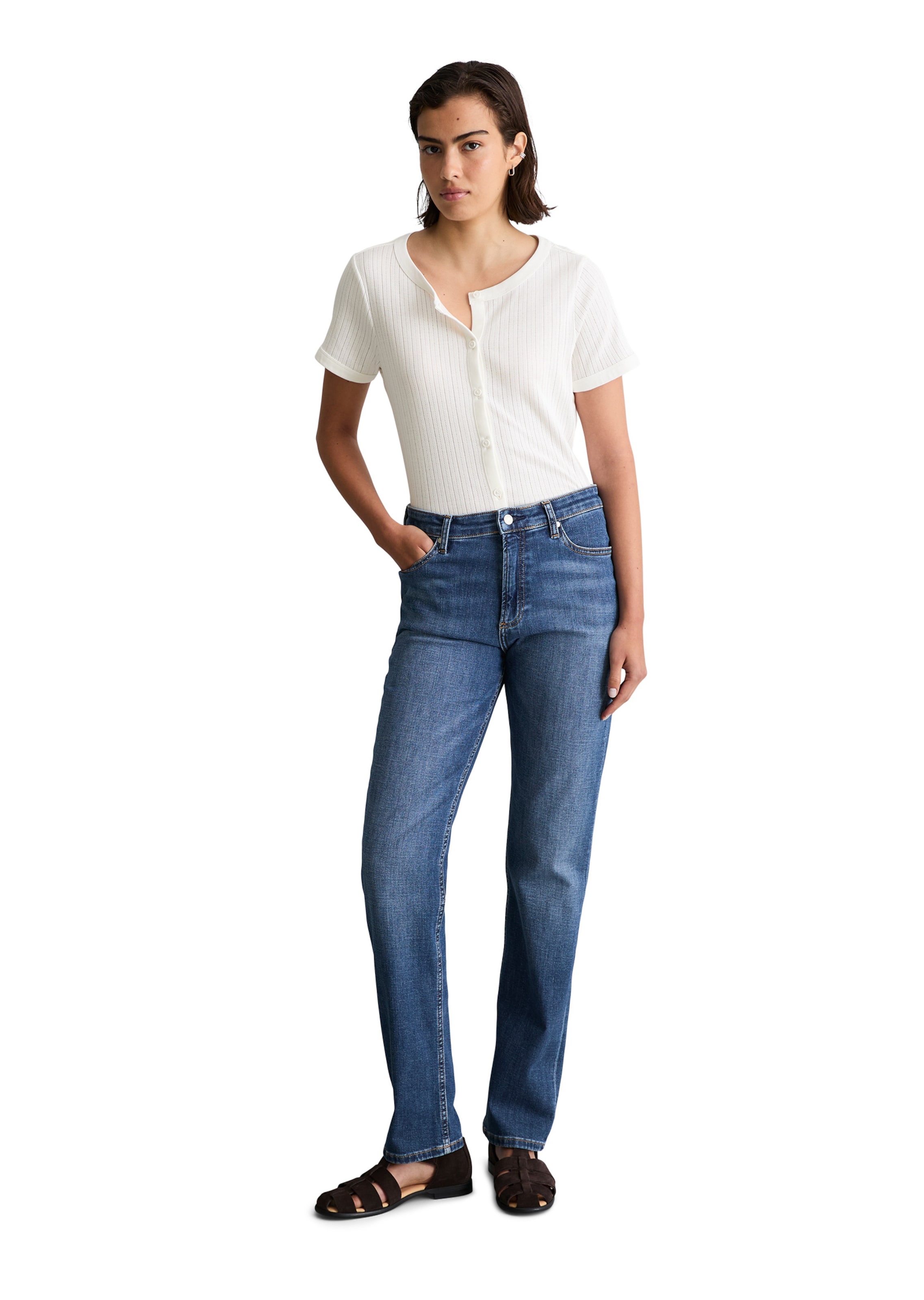 Regular Jean 'Olina' Marc O'Polo DENIM en bleu : devant