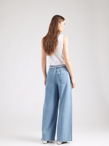 Wide Leg Jean à pince 'VMVALERIA' VERO MODA en bleu