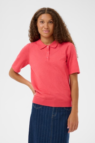 SAINT TROPEZ - Camisa 'Mila' em vermelho: frente