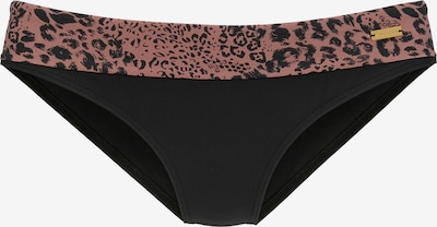 LASCANA Bikini apakšdaļa, krāsa - gaiši brūns / melns, Preces skats